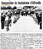 Inauguration du boulodrome d'Affreville