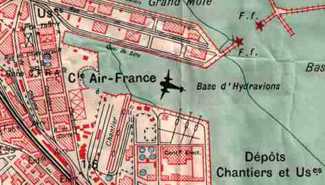 Plan du lieu (carte militaire de 1934)