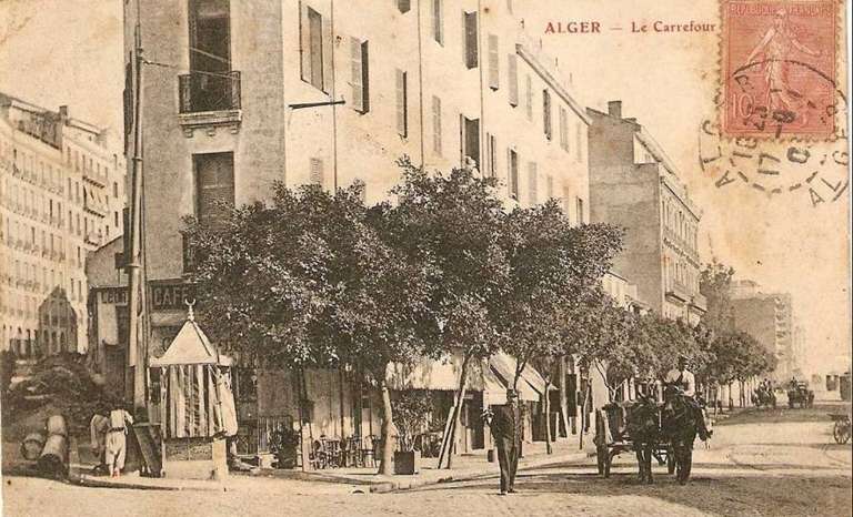Alger,l'agha,le carrefour baudin-charras