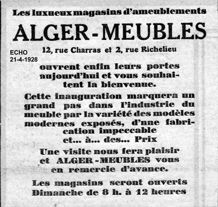 ALGER - MEUBLES