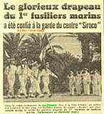 Le glorieux drapeau du 1er fusiliers marins