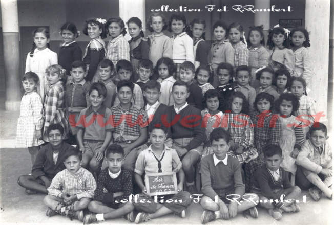 1953-54 : classe de mr Détrez : CP-CE1-CE2-CM