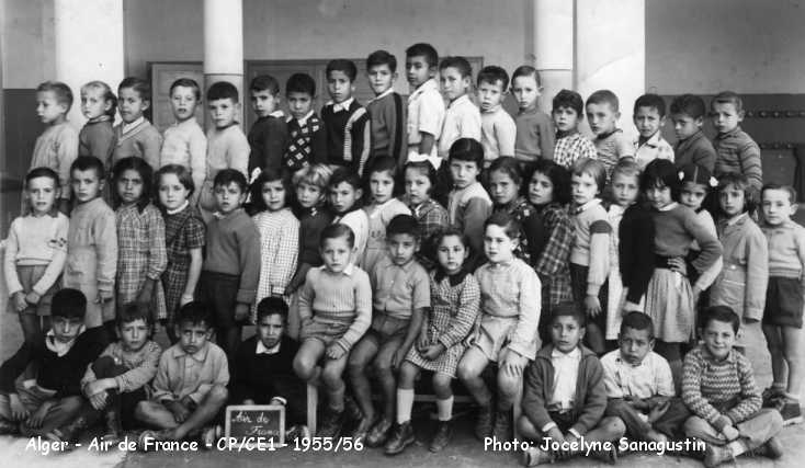 classe de CP-CE1, 1955-1956