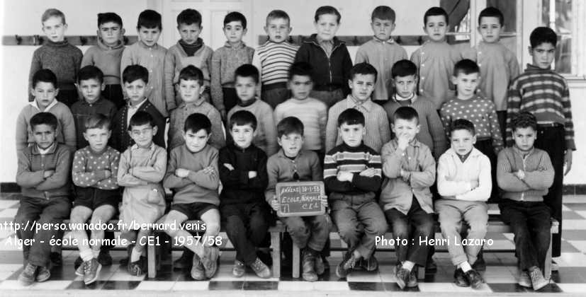 classe de Cours élémentaire 1 , 1957-1958