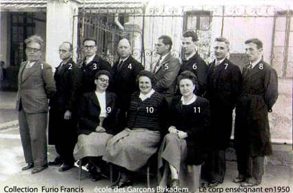 Les instituteurs en 1950