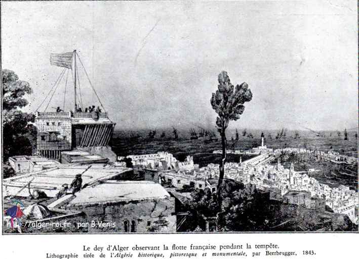 Le dey d'Alger observant la flotte française