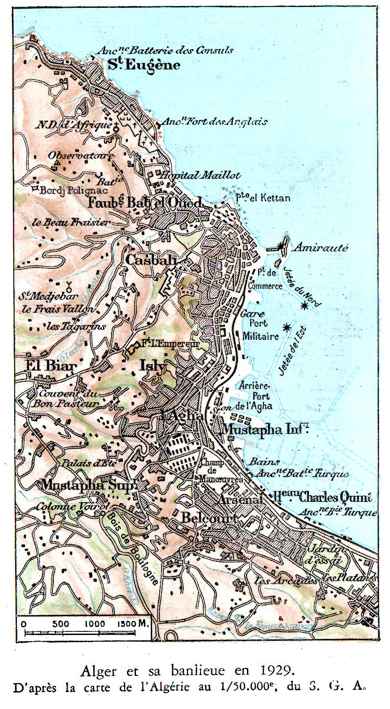 Alger et sa banlieue en 1929