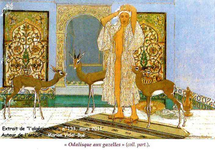 " Odalisque aux gazelles",(coll.part.)