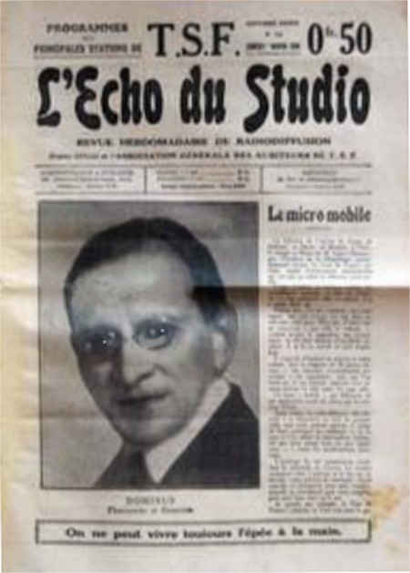 L'Écho du studio, édité par Radio PTT, 6 janvier 1930