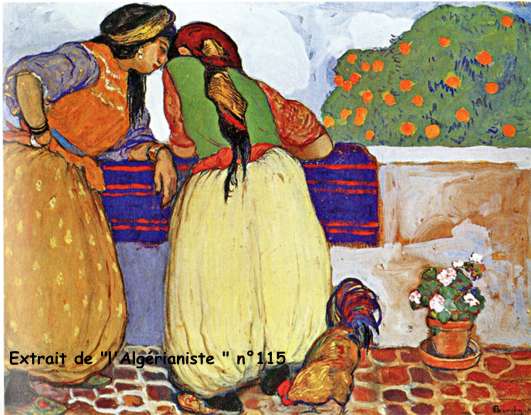 Mauresques sur la terrasse, Alger ", 1911 (coll. part.)