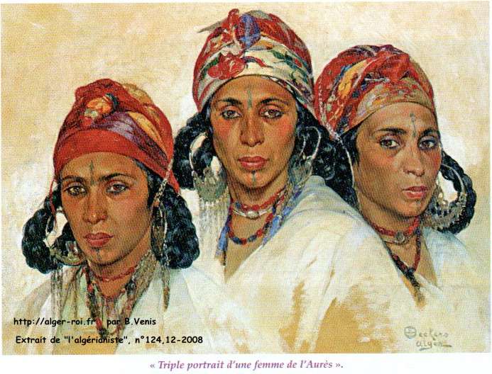Triple portrait de femmes de l'Aurés