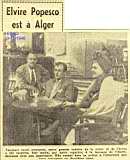 Elvire POPESCO est à Alger