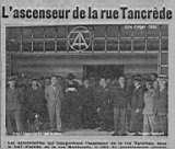 ASCENSEUR de la RUE TANCRÈDE et de la rue Berthezène ( c'est le même.)---suite d'articles extraits de l4echo d'Alger - 1935 et 1936