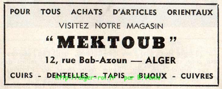 rue Bab-Azoun,mektoub,articles orientaux