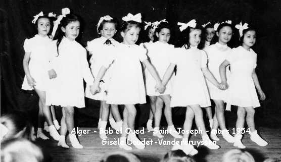 Ecole des soeur St JOSEPH BEO 19 mars 1954 fête de soeur supèrieure 