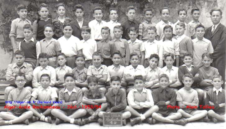 École Rochambeau,2è classe , 1953-1954 - instituteur :mr.Ayache