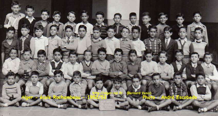École Rochambeau, classe de ?, 1952-1953