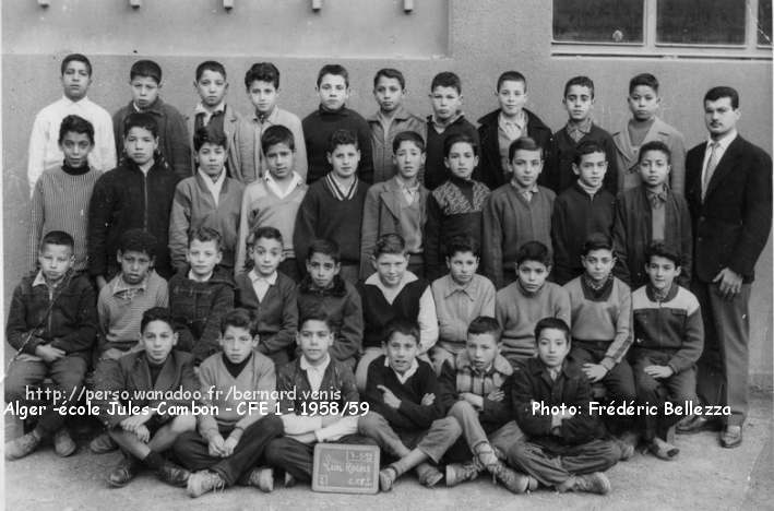 Classe de Fin d'études primaires, 1958-1959