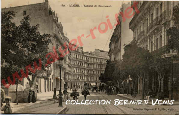 Avenue de la Bouzaréah, carte du 31-08-1900