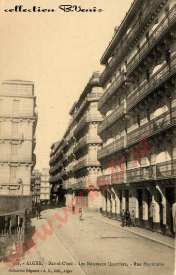 Bab-el-Oued, les nouveaux quartiers ( en 1915 !): rue Montaigne