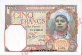 billet de 5 francs,recto