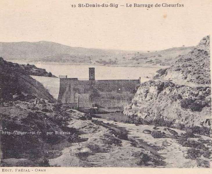 D'Oran à Tiaret, barrage Saint Denis du Sig ou des Cheurfas