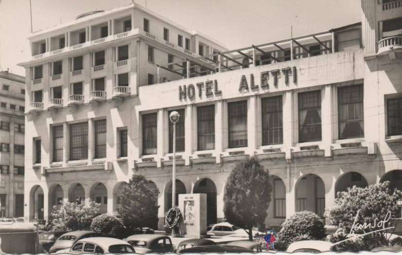 Hôtel Aletti et monument aux marins morts pendant la guerre