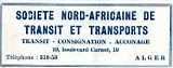 SOCIETE NORD-AFRICAINE de TRANSIT 