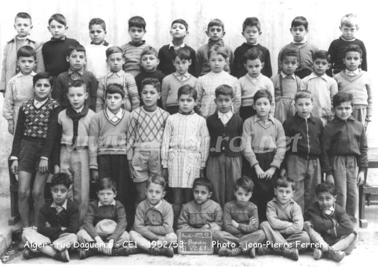 classe Cours élémentaire 1ère année, 1952-53