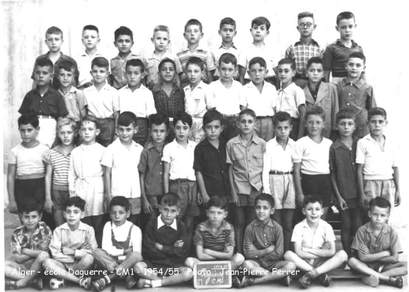 École de la rue Daguerre ,classe Cours moyen 1ère année, 1954-55 