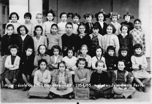 École de filles de la rue Daguerre, CE2, 1954-1955 