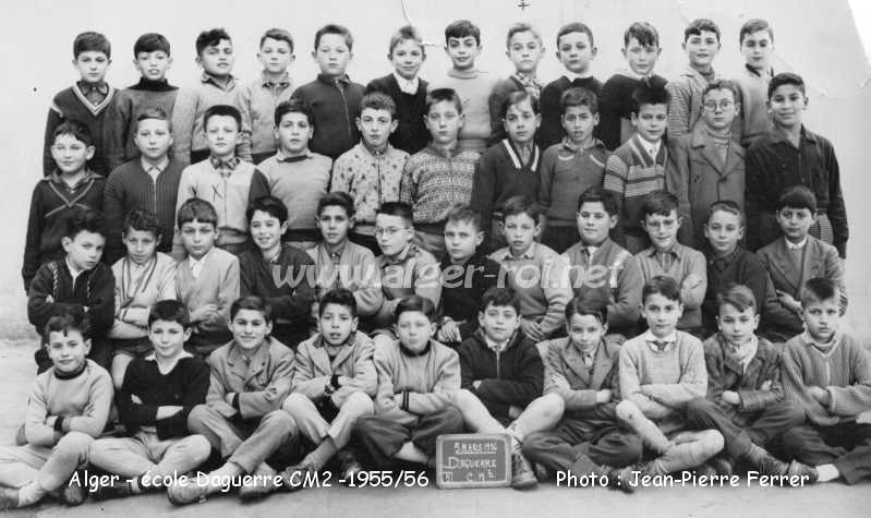 École élémentaire de garçons de la rue Daguerre, CM2 , 1955-56