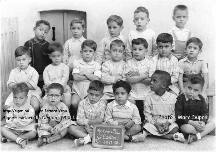 École maternelle de l'impasse Danton, 1952-1953