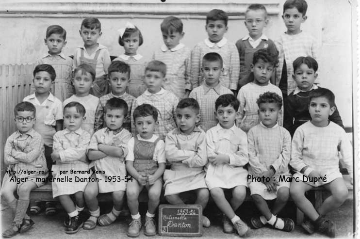 École maternelle de l'impasse Danton, 1953-1954
