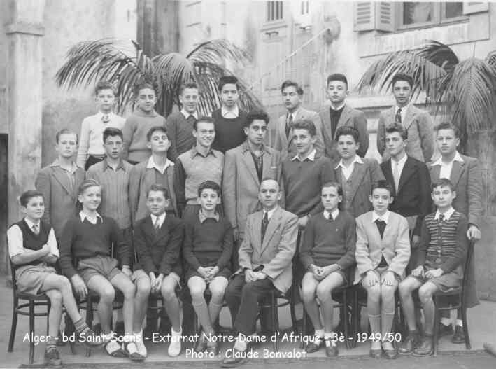 classe de 3è, 1949/50, Externat Notre-Dame d'Afrique