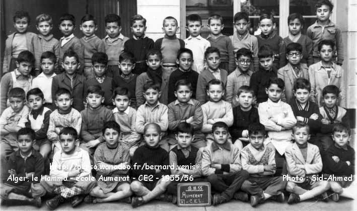 l'école Aumerat, cours élémentaire 2, 1955-1956