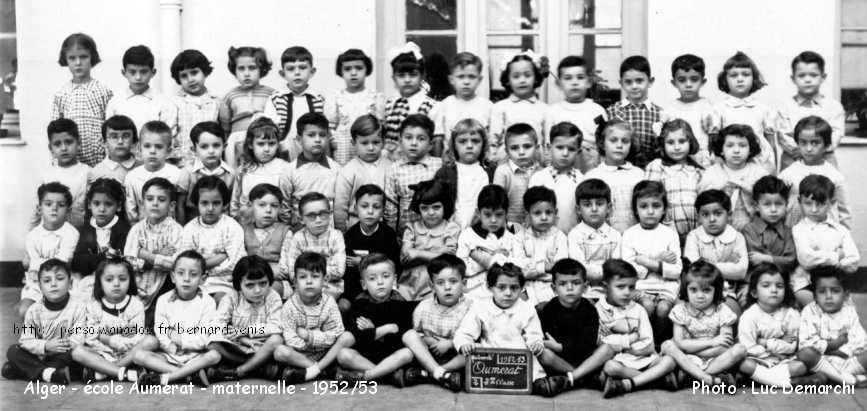l'école Aumerat, maternelle, 1952-1953
