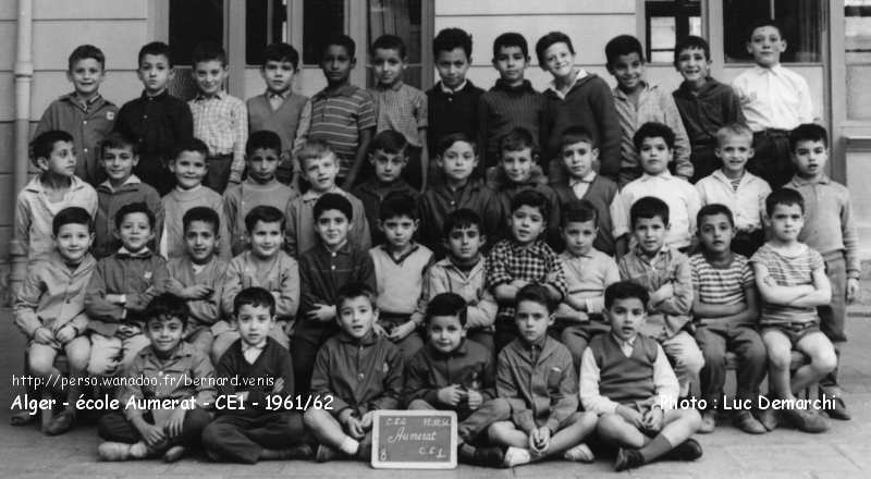 l'école Aumerat, cours élémentaire première année, 1961-1962