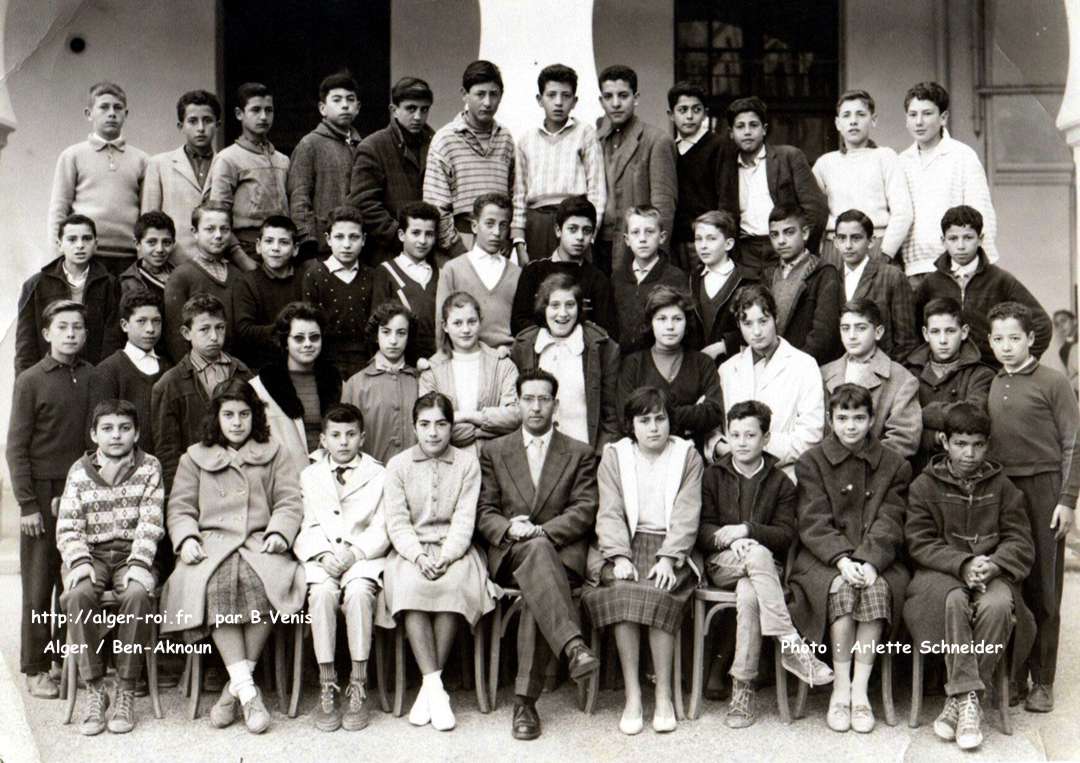 photos de classes,Ben Aknoun,petit lycée,5m,1959-1960,59-60,amousse