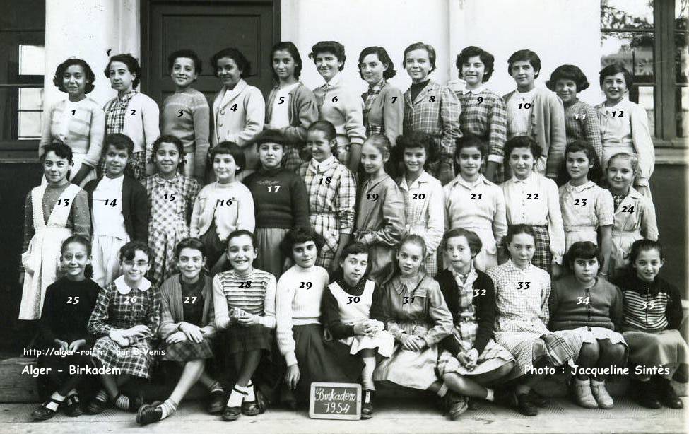 Birkadem, ecole ^primaire,1954