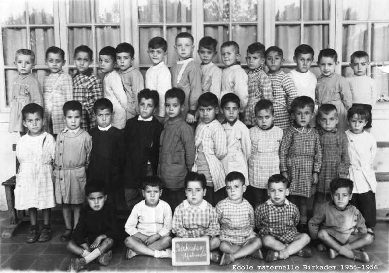 birkadem,ecole maternelle,1955-1956,55-56,photos de classes