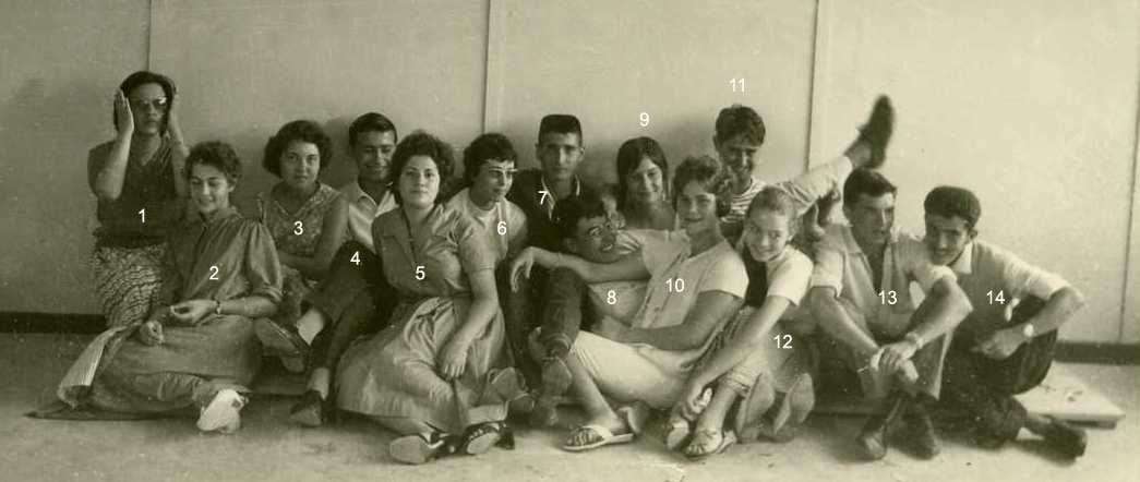 La classe de 3iéme CEG de Birkadem 1959