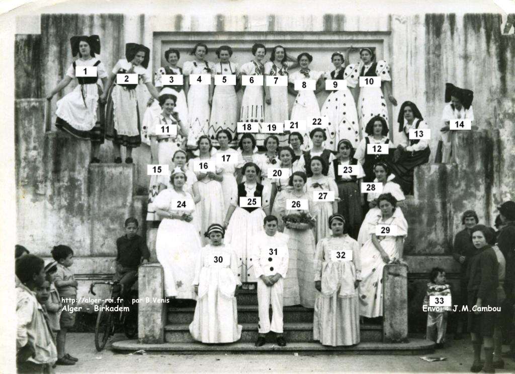 Groupe St Philomène Années 30 (photo prise devant la salle des fêtes - Collection JM Cambou)