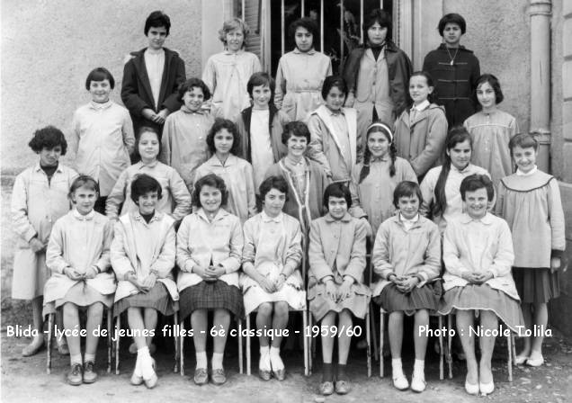 Lycée de jeunes filles, 6è classique, 1959-1960