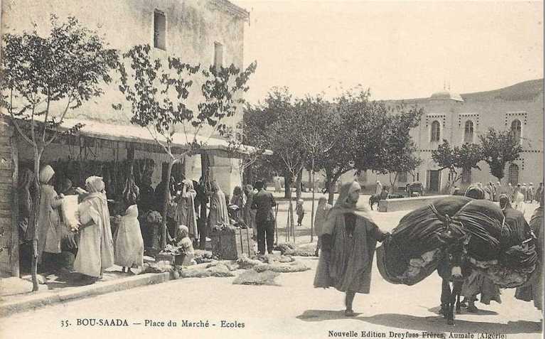 bou_saada,place du marché et ecoles