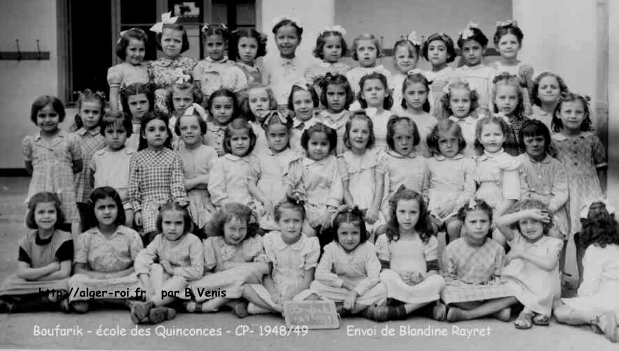 école primaire des Quinconces , CP, 1948-49