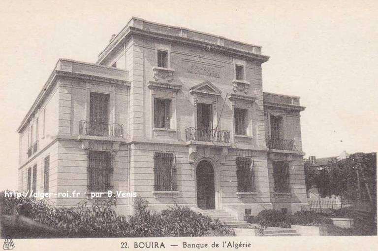 La banque de l'Algérie