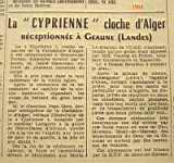 La "Cyprienne", cloche d'Alger