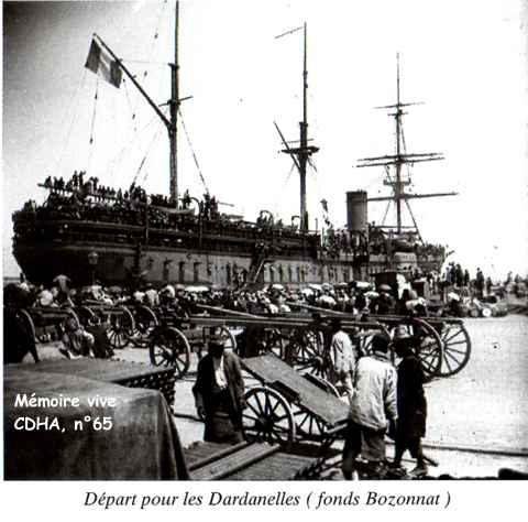 Départ pour les Dardanelles ( fonds Bozonnat)