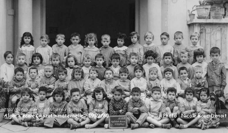 classe maternelle, 1959-1960...et les pots 